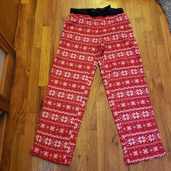 Women's Fleece PJ Pajama Pants Medium Size 8 /10 - Picture 2 of 4